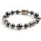 Earth's Jewels Semi-Precious Natural Hematite Black Stretch Bracelets #74